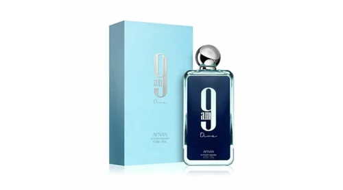Perfume 9AM Dive Blue Eau de Parfum 100 ml para hombre. Aroma fresco y acuático con toques cítricos y amaderados. Ideal para uso diario.