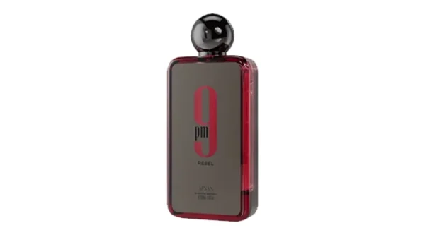 Perfume 9PM Rebel Eau de Parfum 100 ml unisex. Aroma intenso y audaz con notas especiadas, dulces y amaderadas. Ideal para quienes buscan destacar.