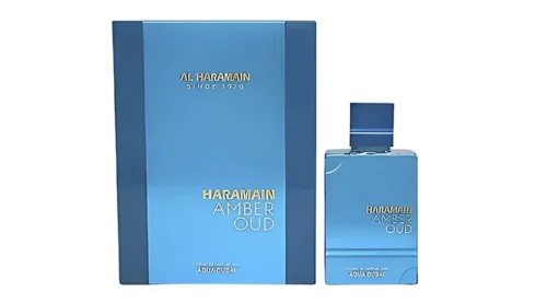 Amber Oud Aqua Dubai Eau de Parfum 100 ml unisex. Fragancia acuática, fresca y lujosa con toques amaderados y ámbar. Ideal para quienes buscan elegancia y distinción.