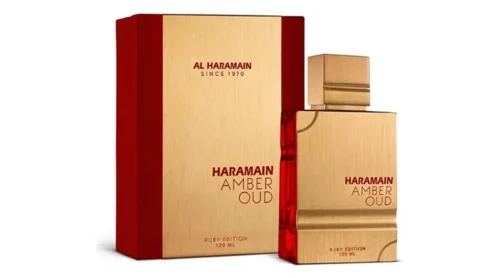 Perfume Amber Oud Ruby Edition Unisex – Eau de Parfum 100 ml Elegante y Exclusivo